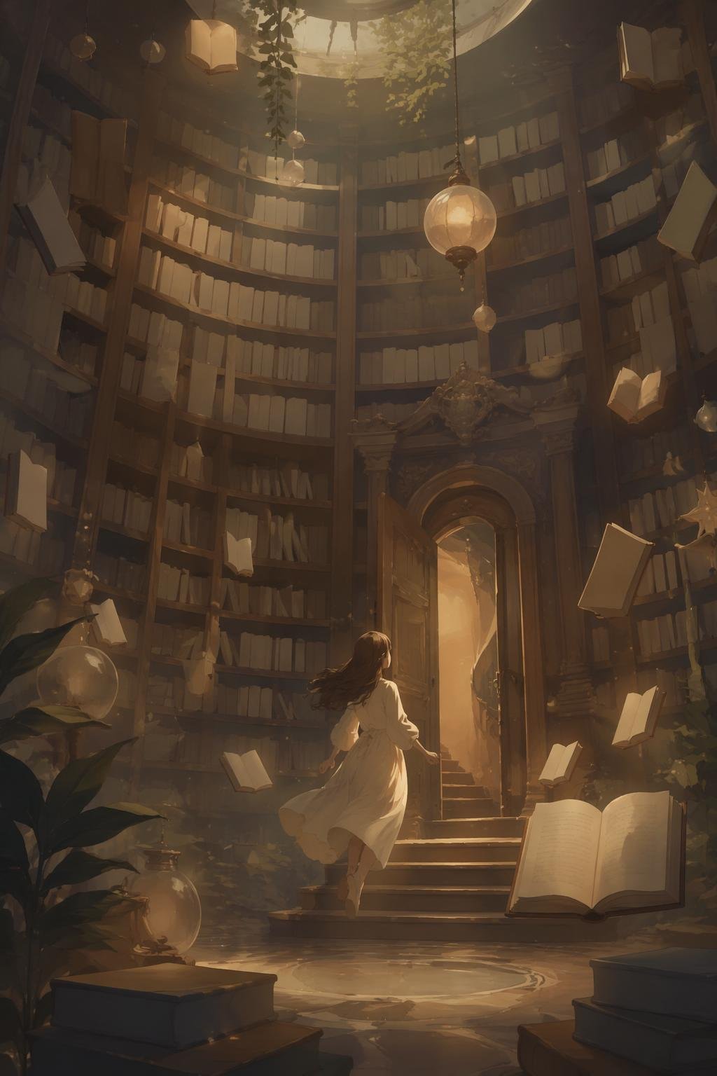 a journey into the depths of self, discovering a vast library of untold wisdom within