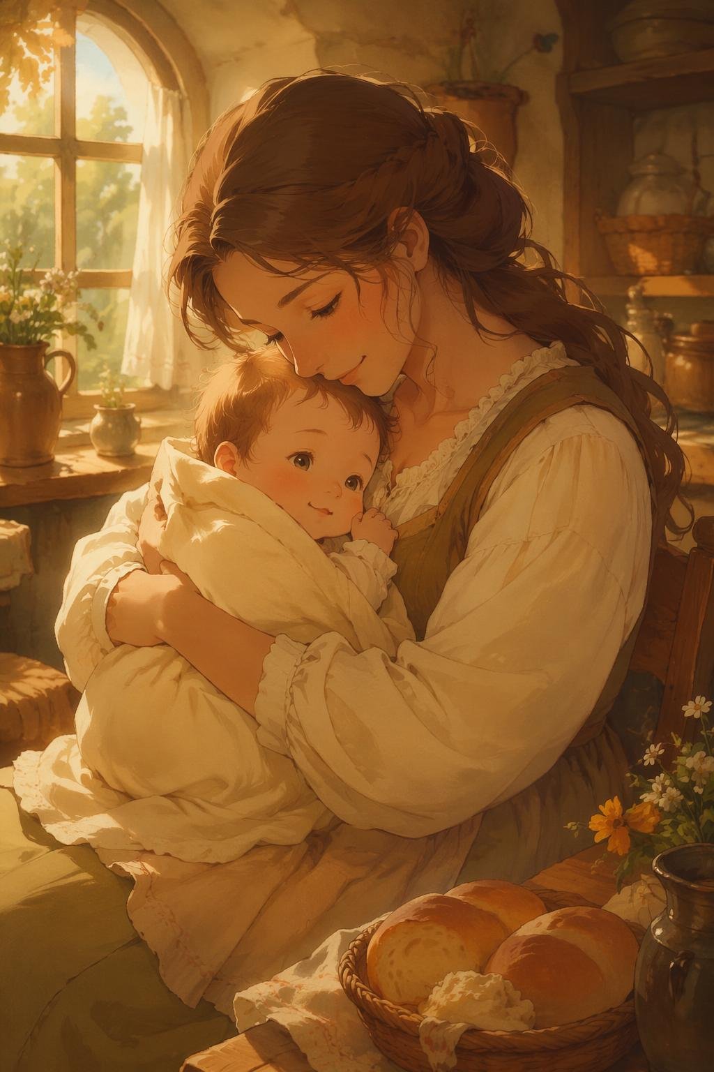 a serene moment of unexpected connection, cradling a warmth that awakens hidden potentials within